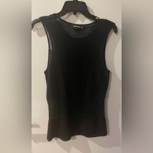 Armani Wool/Mohair sleeveless black top